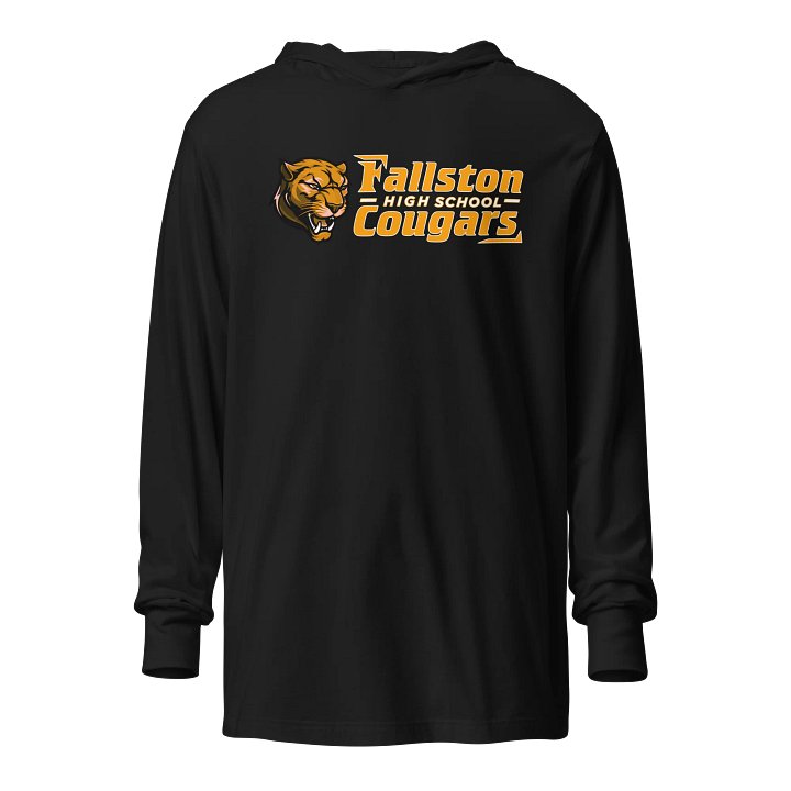 Fallston HS - Cougar Long Sleeve Tee Hoodie product image (1)