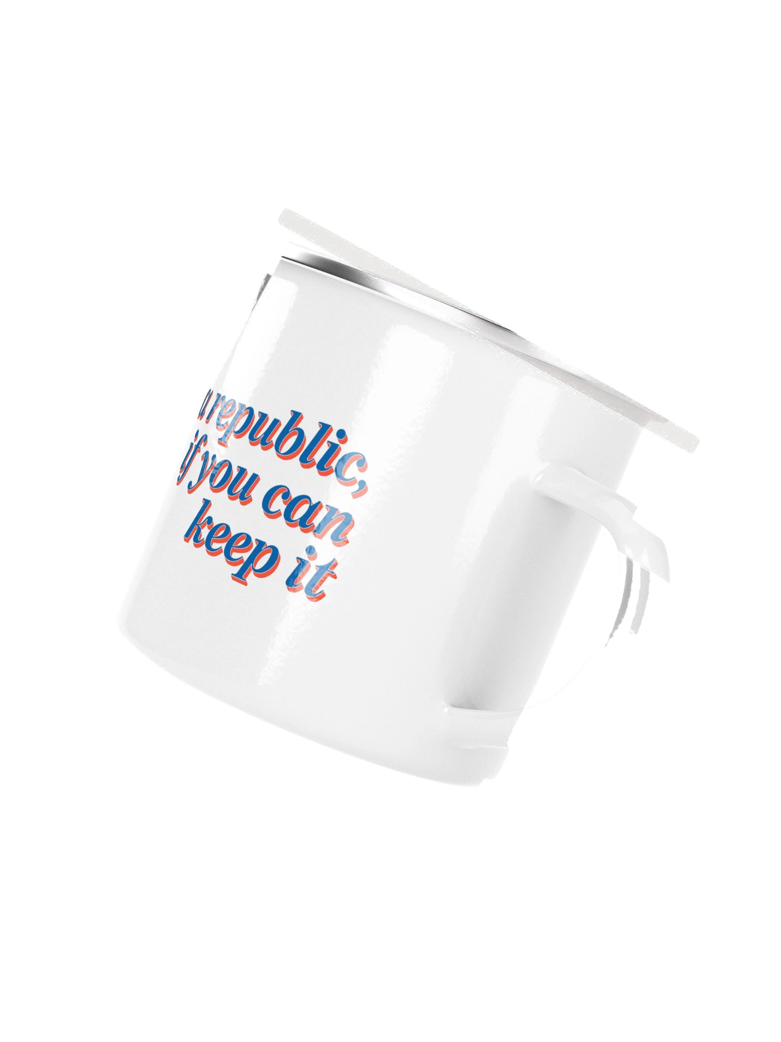 "A Republic, If You Can Keep It" — Enamel Mug product image (3)