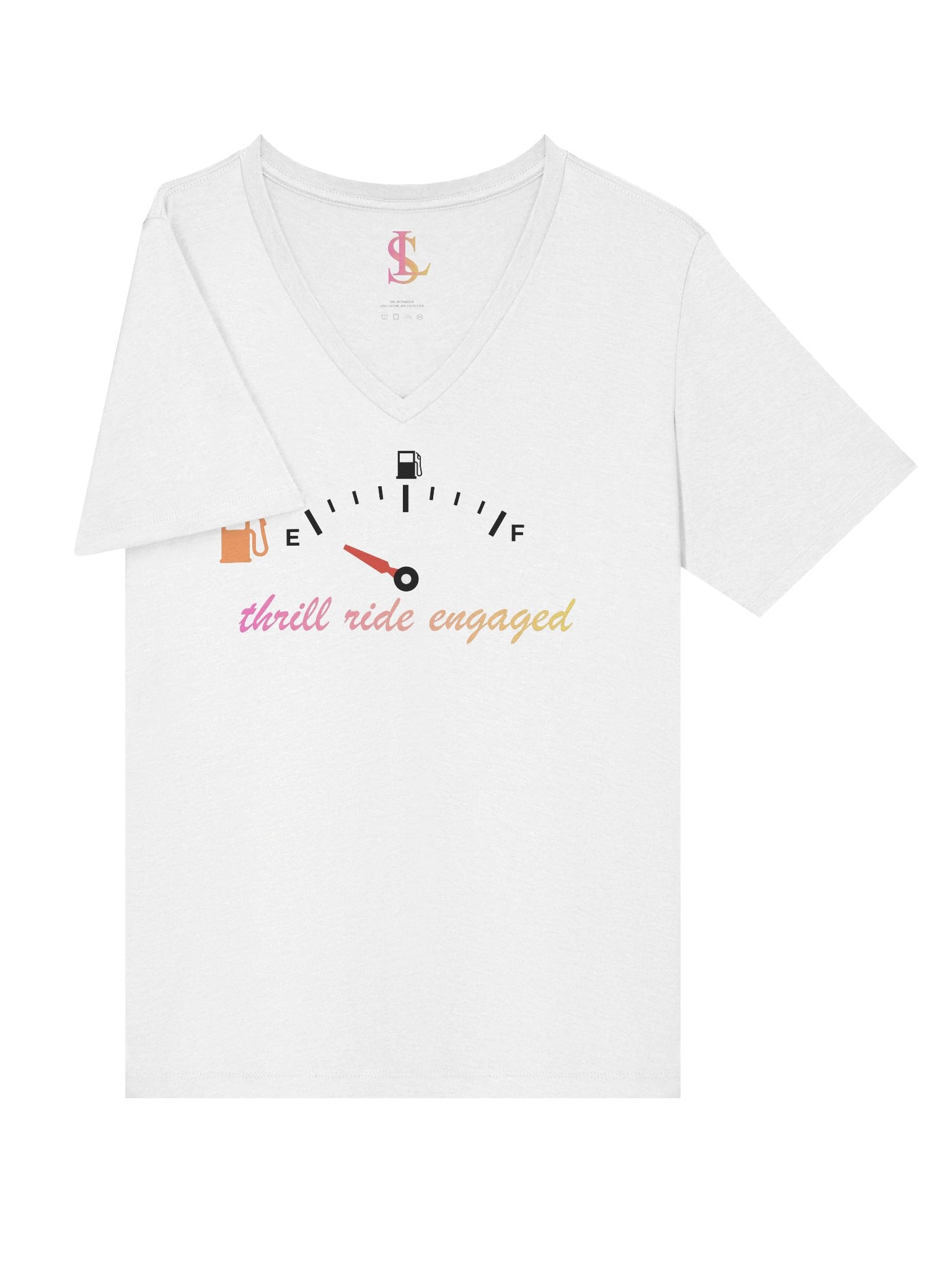 Thrill Ride Engaged – Women’s V-Neck Graphic Tee product image (38)