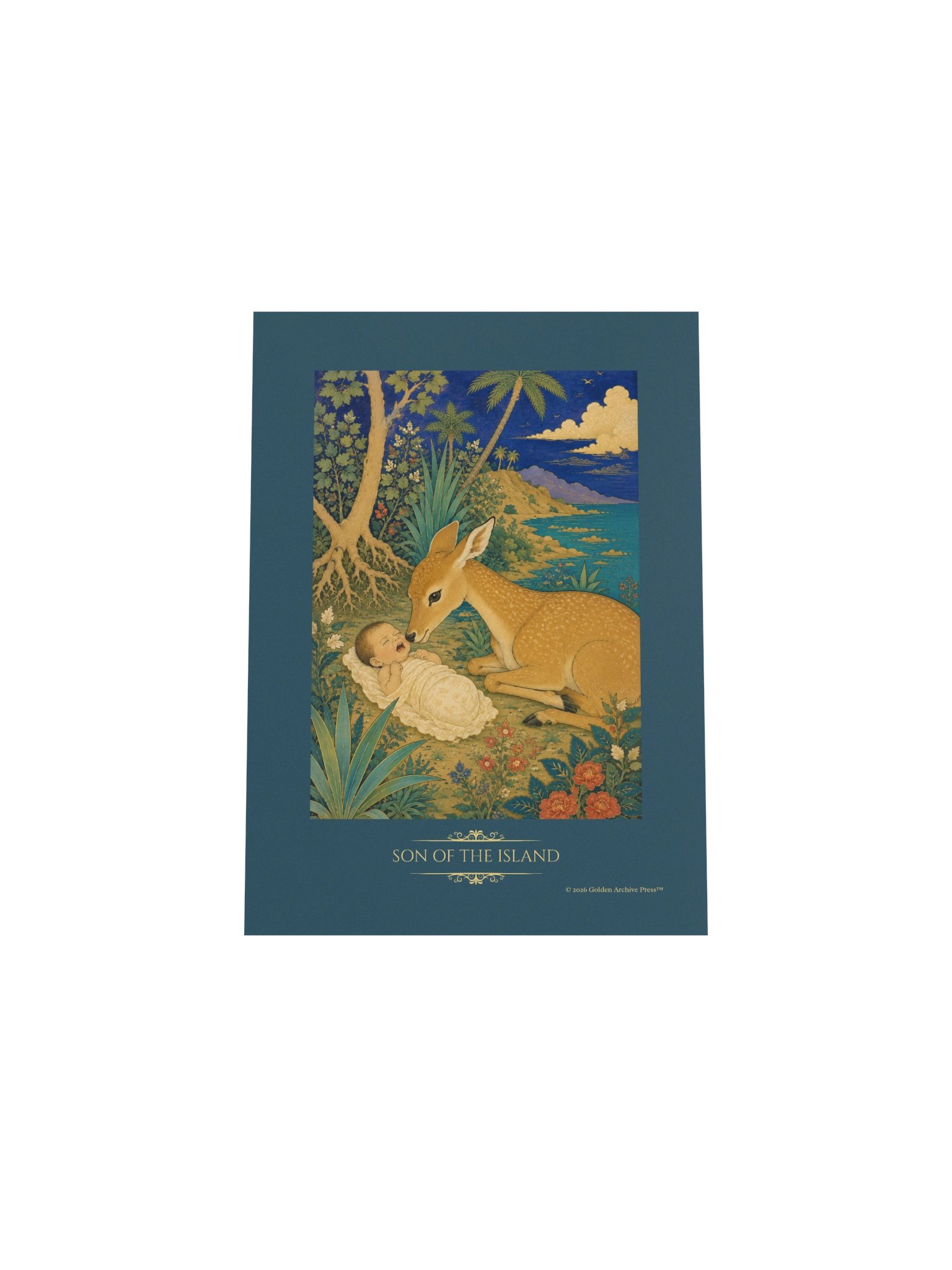 Son of the Island — Miniature Art Print (Baby and Gazelle) product image (31)