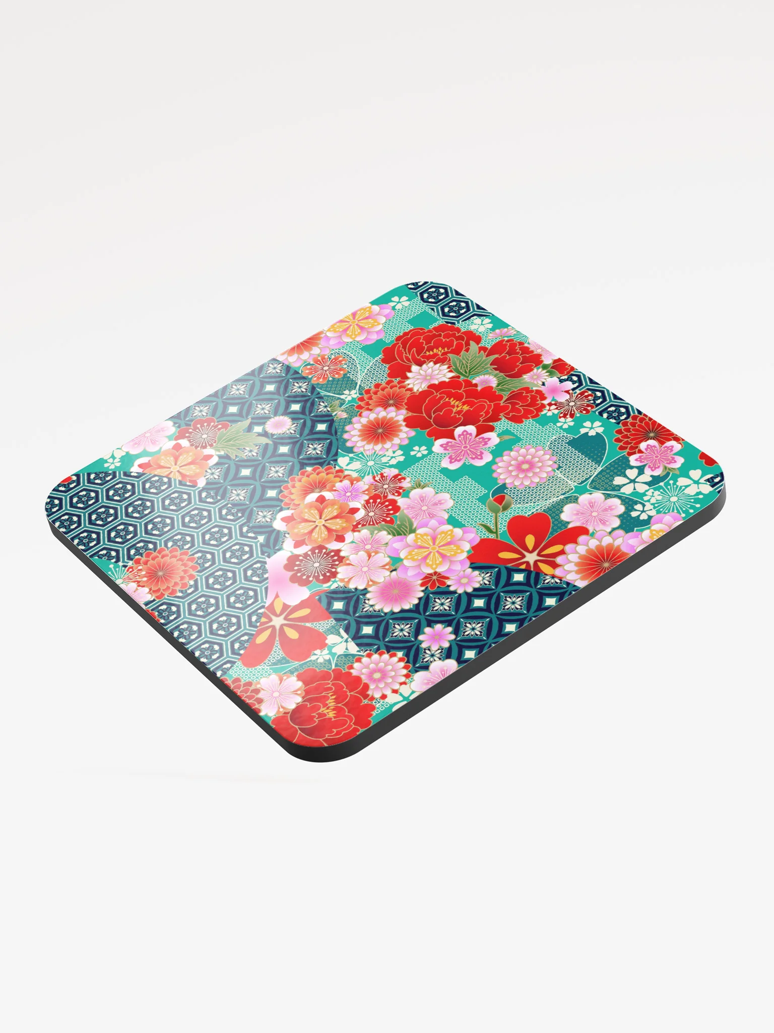 Japanese Garden Floral Coaster – Gloss Finish product image (4)