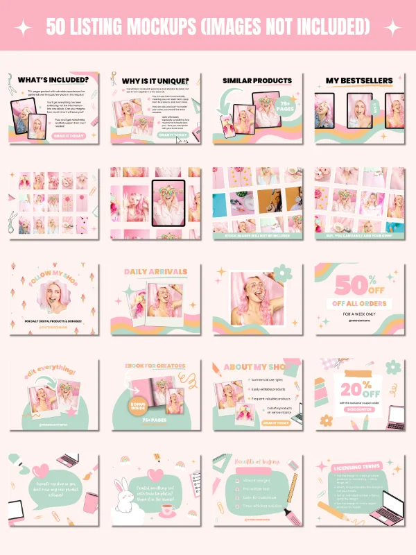 Whimsical MRR/PLR Branding Kit for Etsy product image (5)