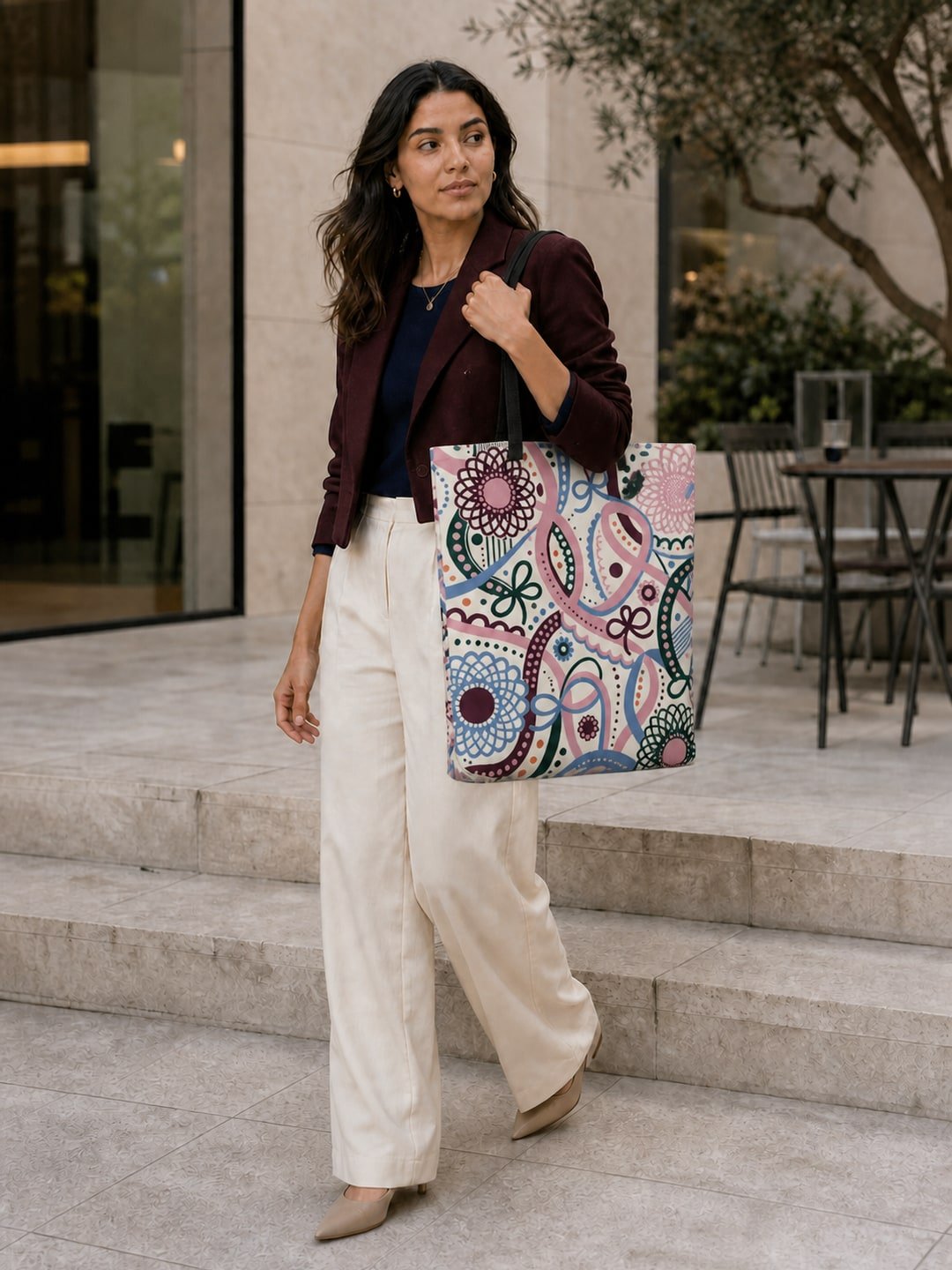 WAYLARO Ribbon Grid Tote product image (5)