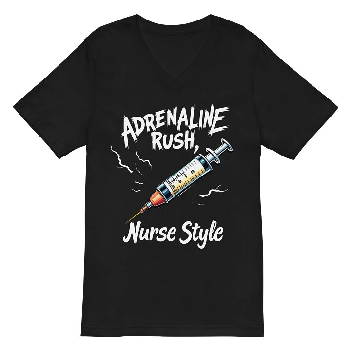 Adrenaline Rush Nurse Style V-Neck Tee product image (2)