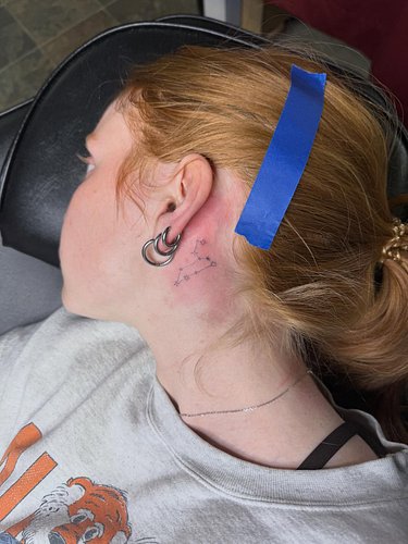 Constellation 🌌 #behindtheeartattoo #auburn #opelika #fineline #tattooartists