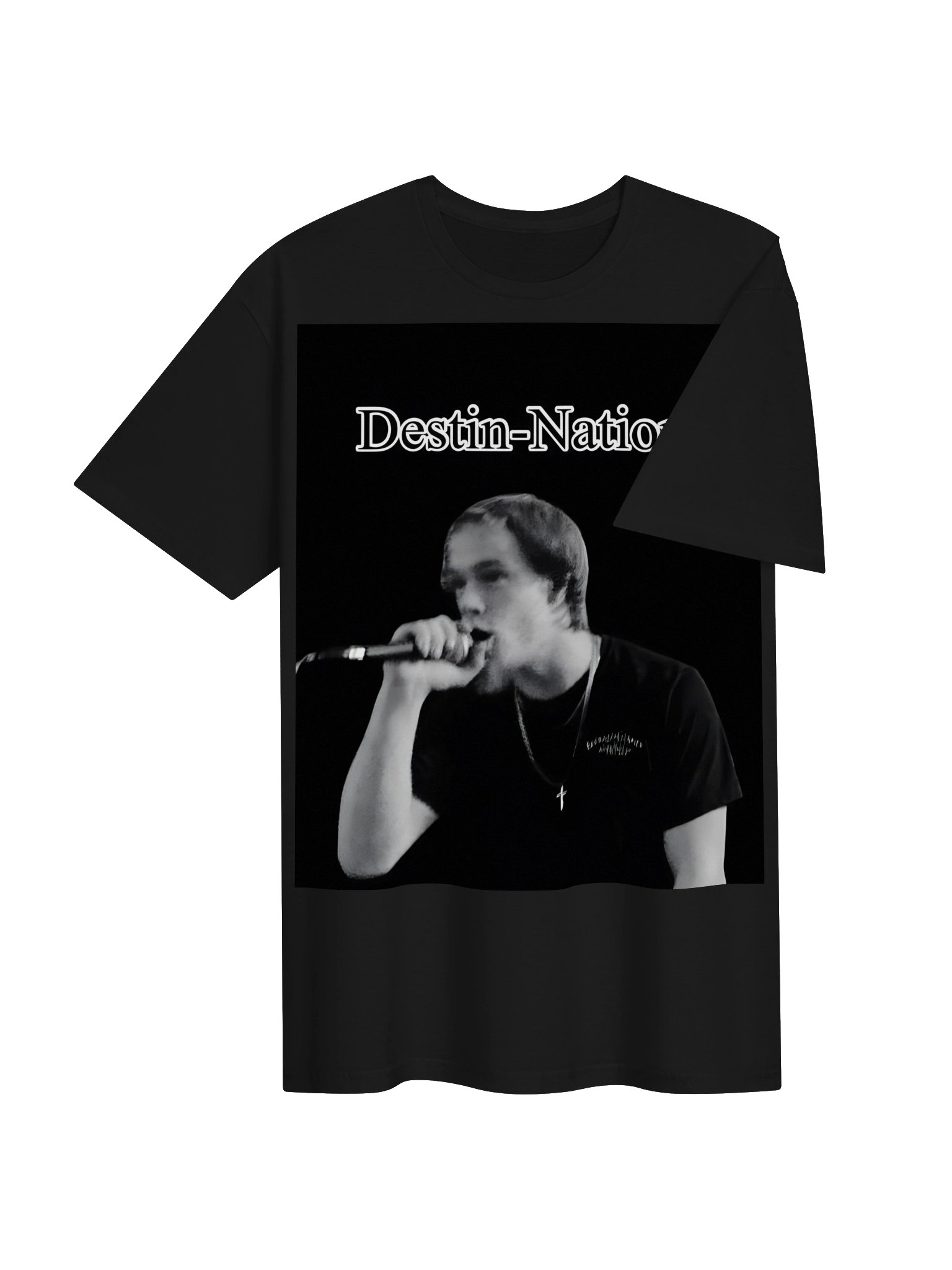 Destin-Nation Black & White Tee product image (4)