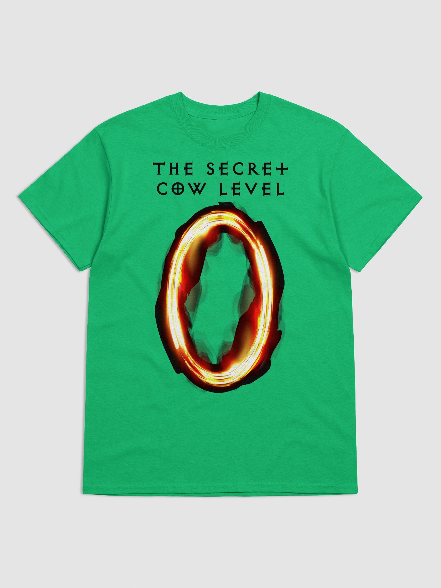 The Secret Cow Level Portal (Green Screen T-Shirt) product image (5)