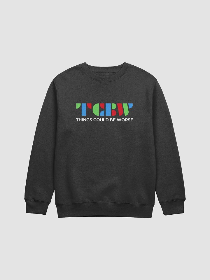 TCBW Color Logo Black Crewneck Sweater product image (1)