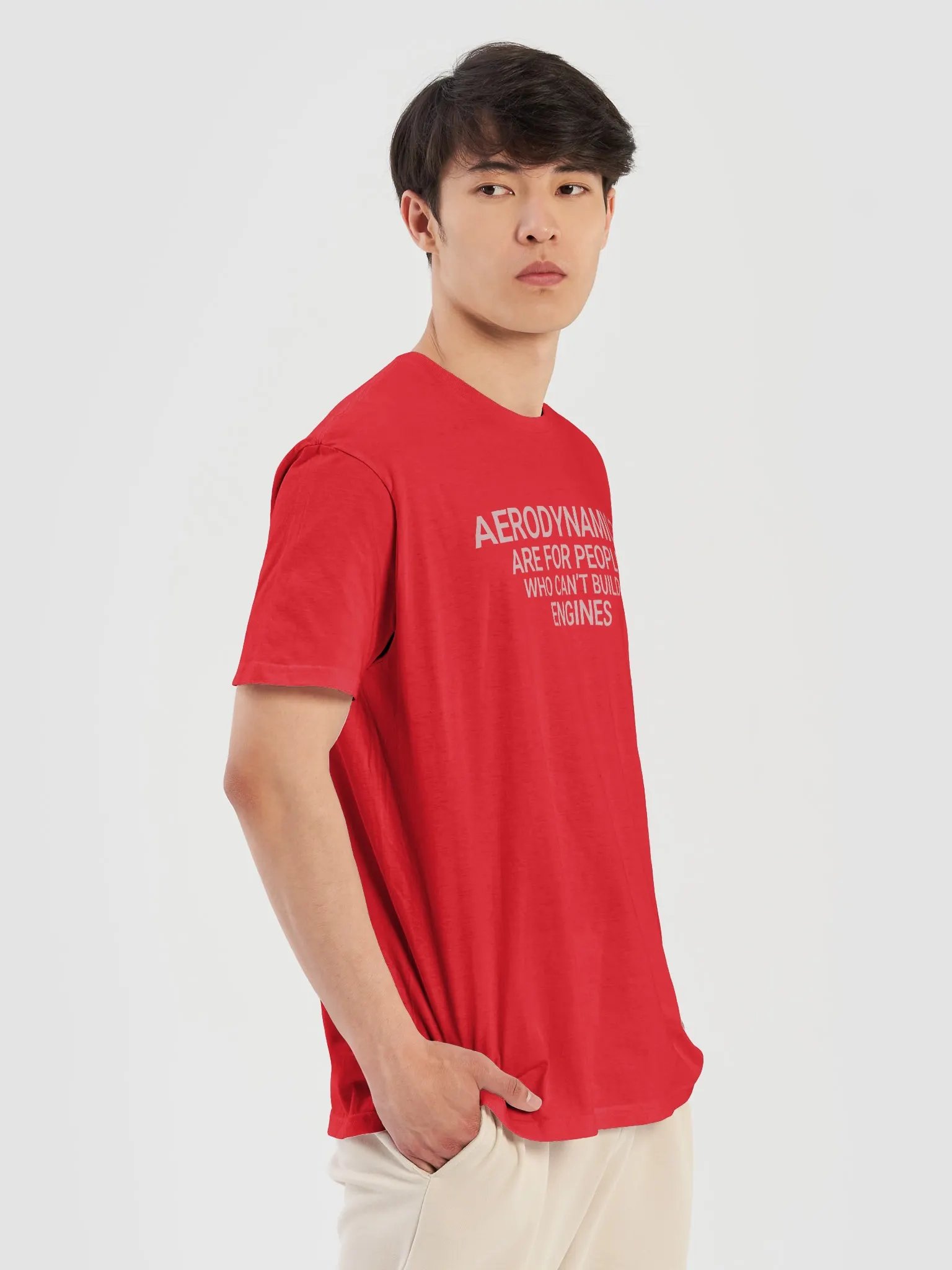 aerodynamics are for people who can't build engines t-shirt - 100% cotton product image (5)