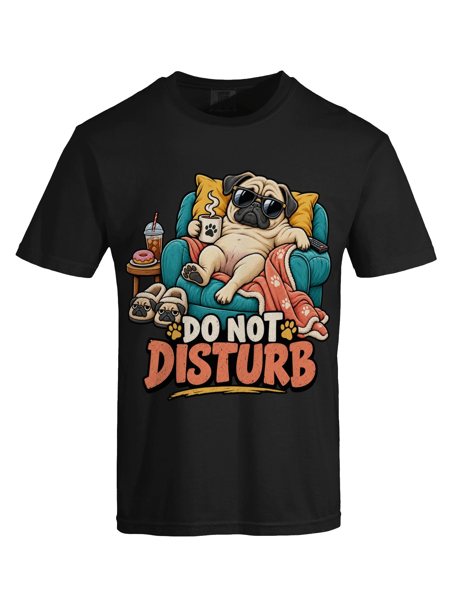 French Dog Do Not Disturb - Sarcastic Funny Animal Lover T-Shirt | Sassy Frenchie Humor Tee product image (1)