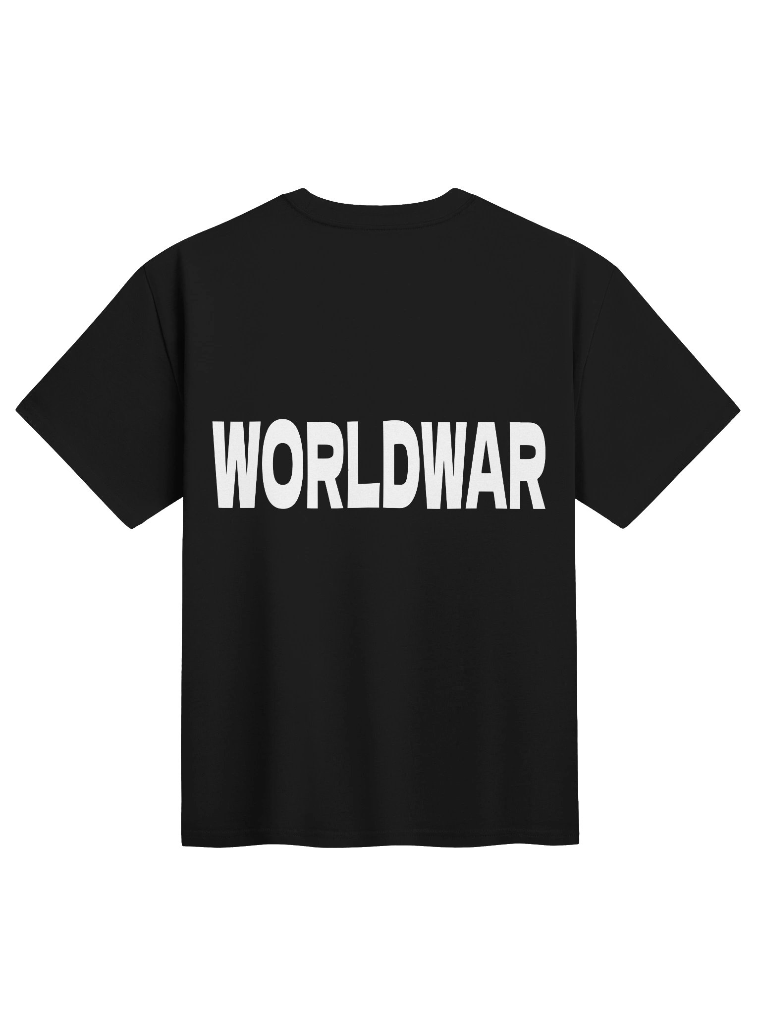 WORLDWAR TEE (BIANCO SU NERO) product image (2)