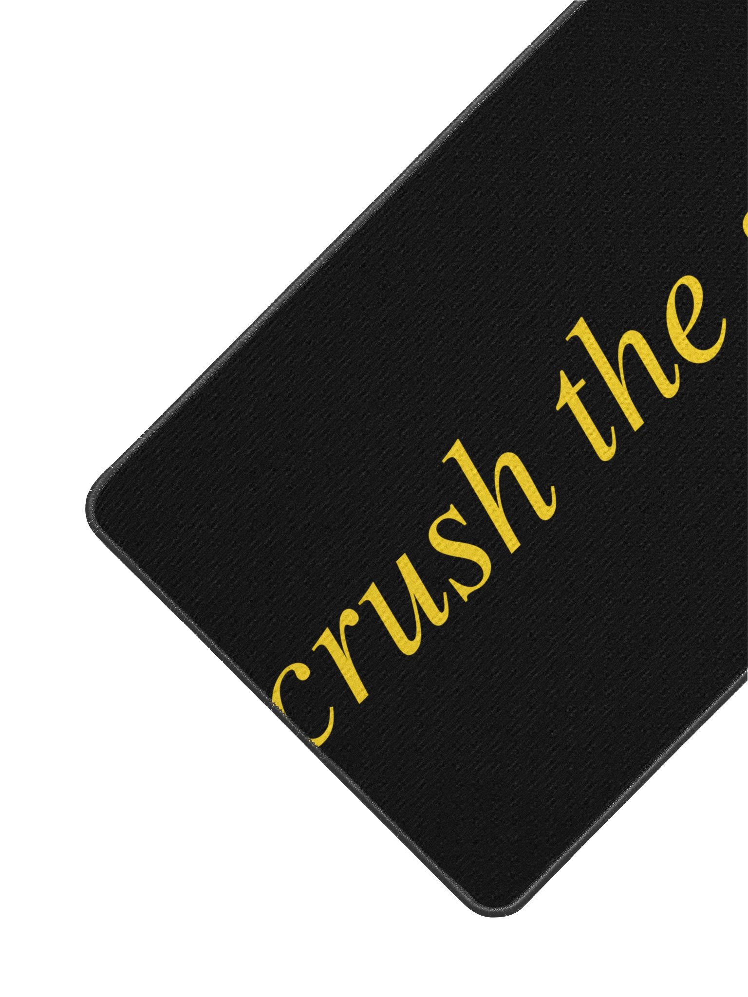 No ShopCo Desk Mat - Yellow on Black product image (3)
