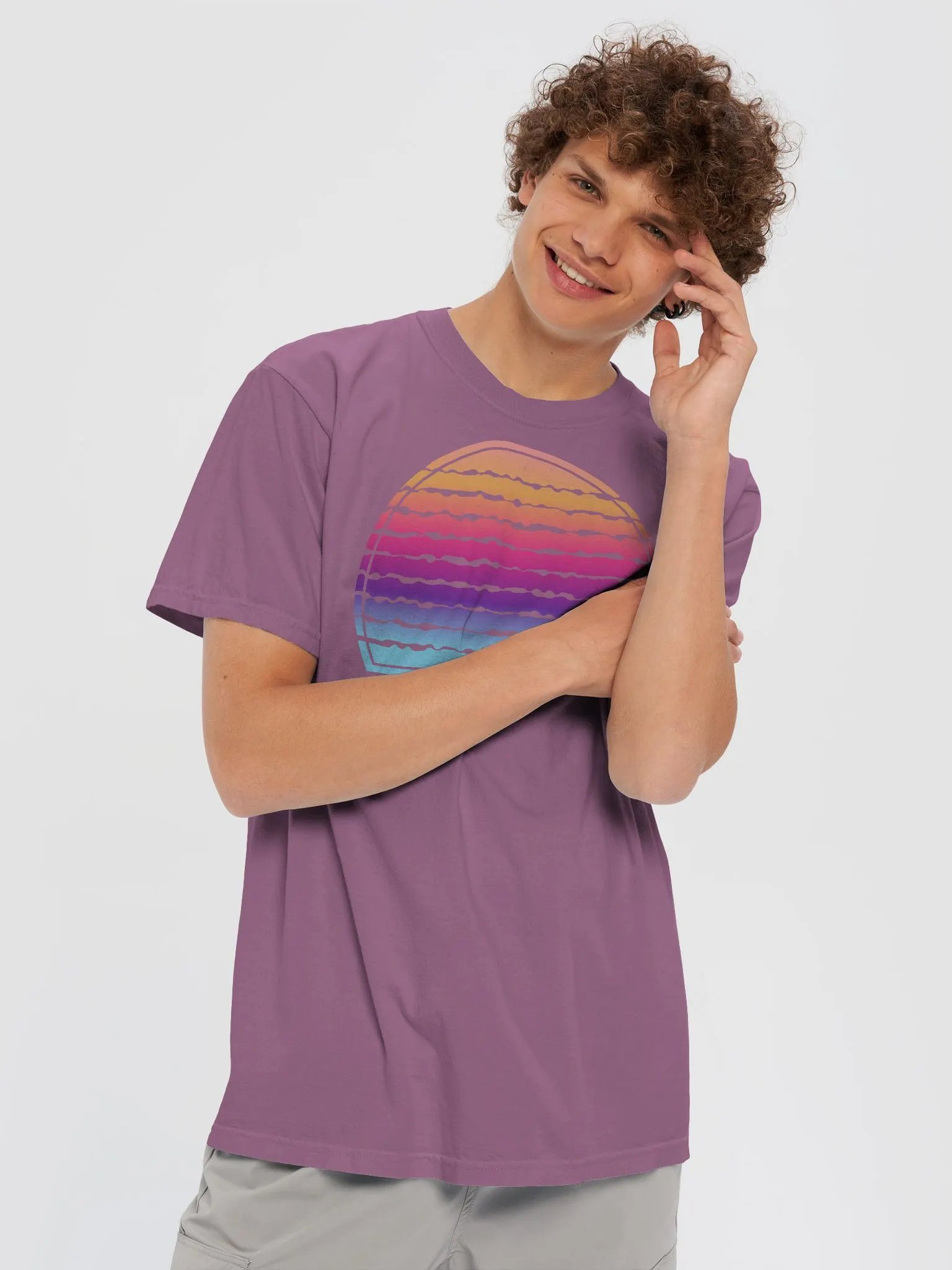 Sunset Retro Classic T-shirt product image (13)