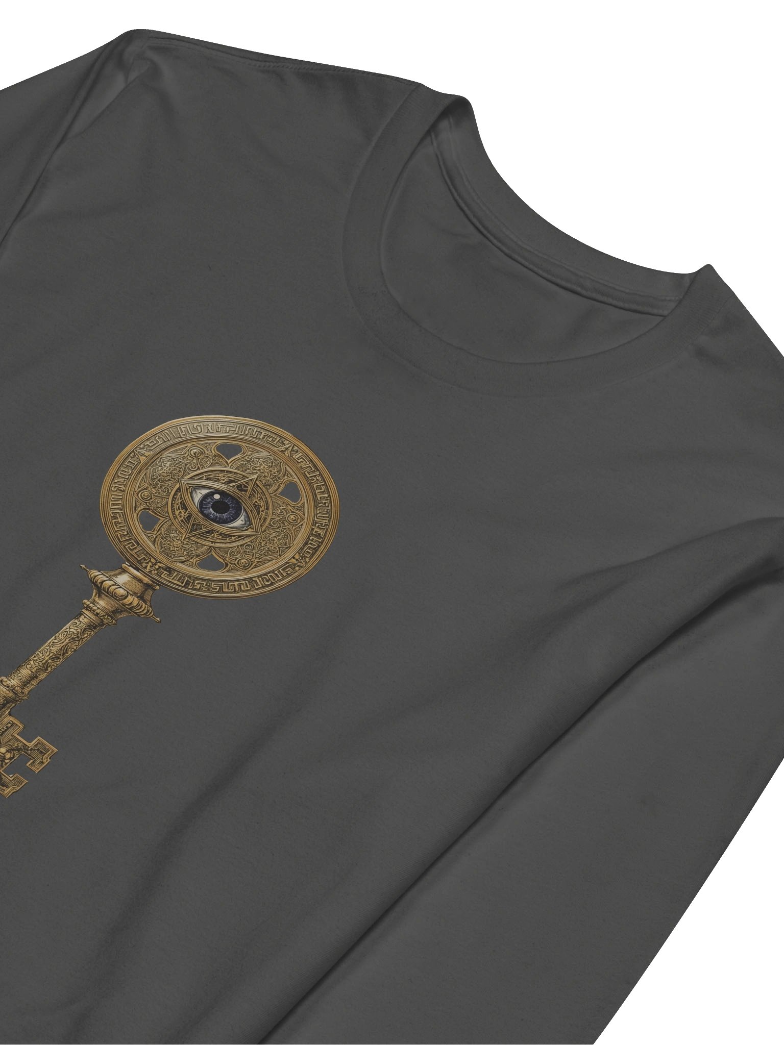The Gatekeeper’s Key – Heavy Metal Structural Edition (Front & Back Print) | Premium Fitted Long Sleeve product image (3)