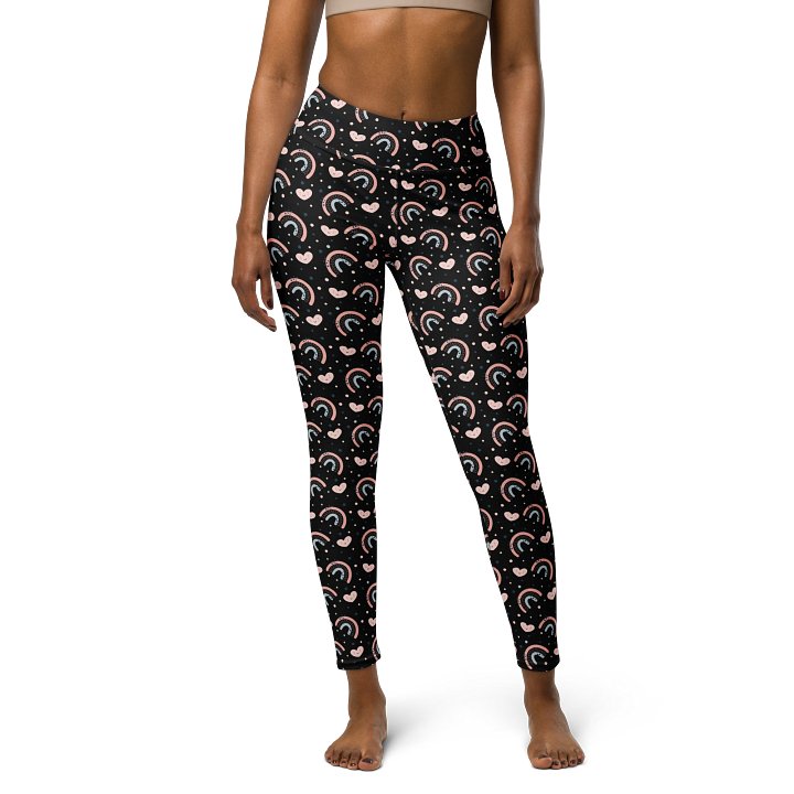 Rainbow Heartbeat High-Waisted Leggings - All-Day Comfort Fit product image (1)