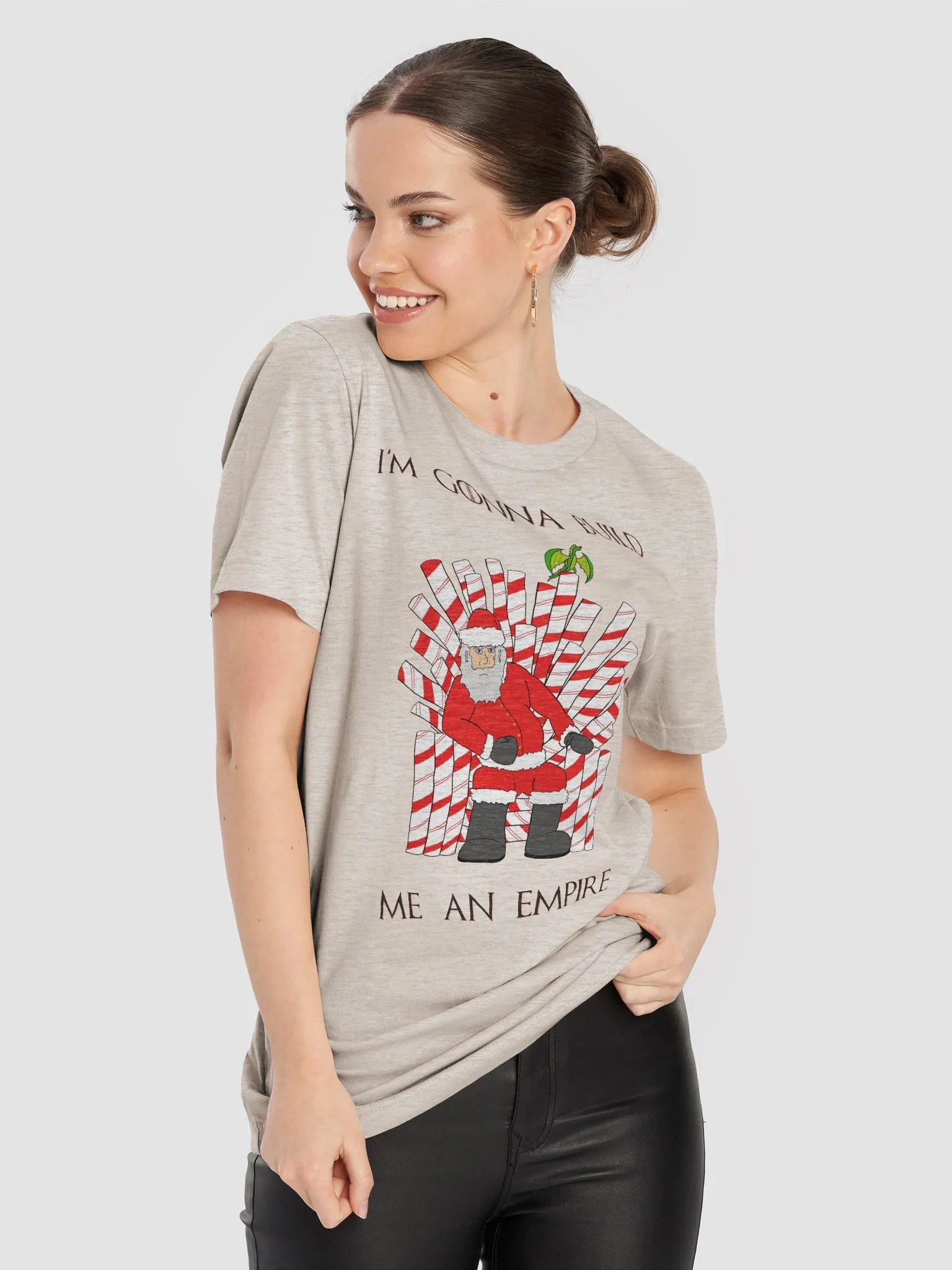 "Empire" Christmas T-shirt (Black Text) product image (5)