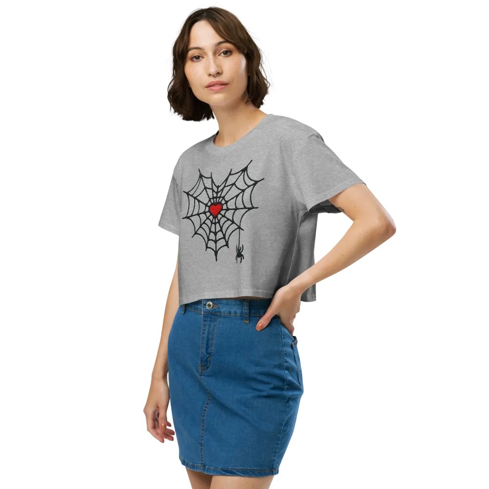 Gothic Love Spiderweb Crop Top product image (5)