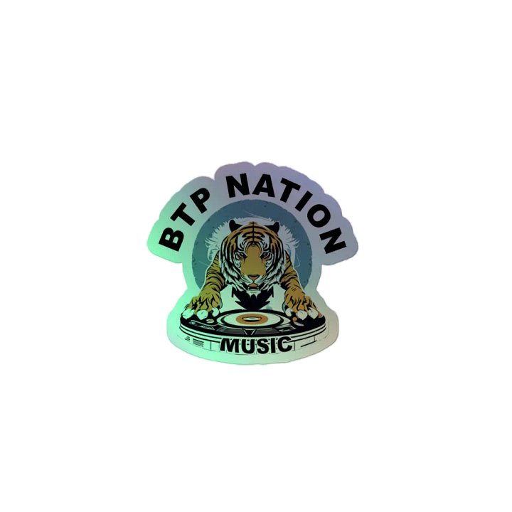 Tiger Turntable Holographic Sticker Sheet product image (2)