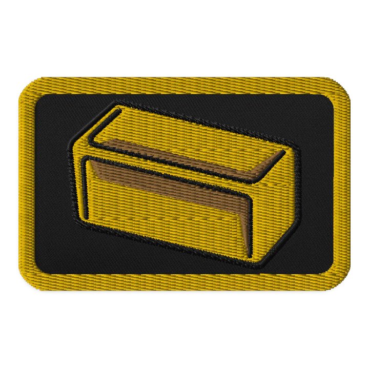 Yellow Sample Embroidered Patch product image (1)