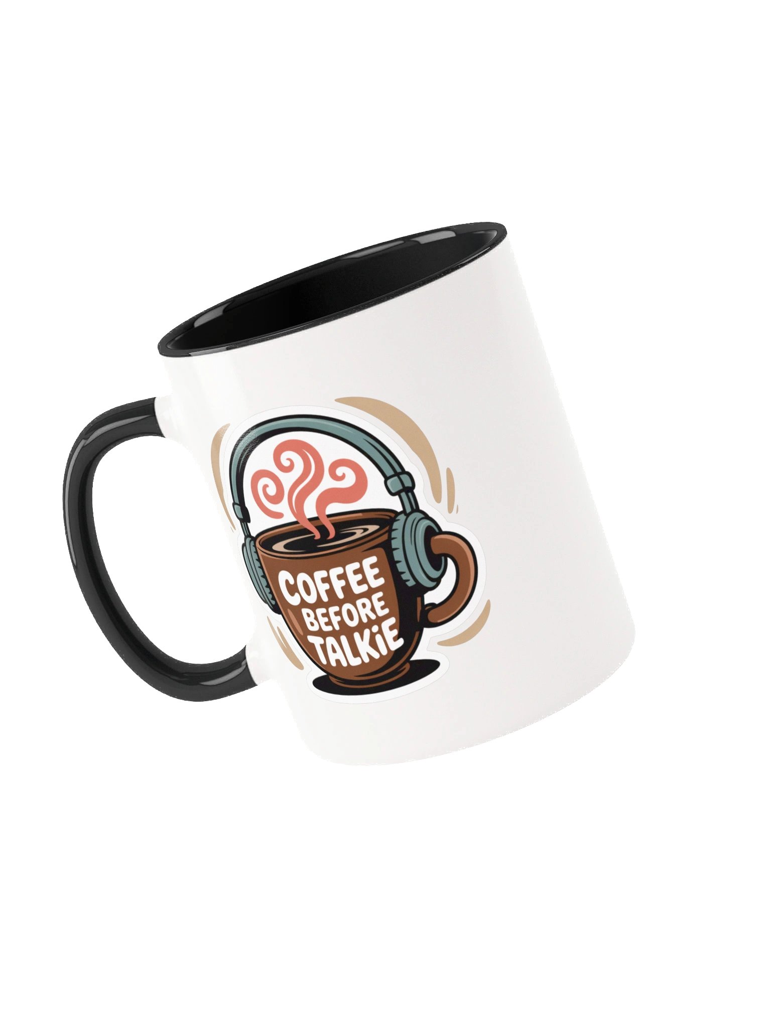 Coffee Before Talkie Funny Mug - with Color Inside product image (3)