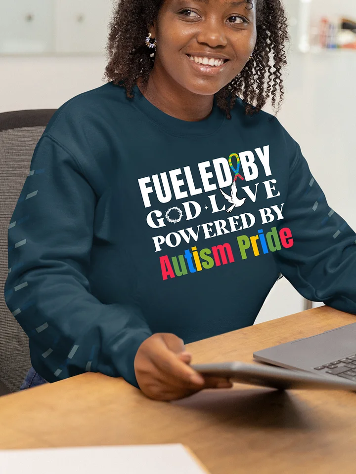 Fueled By God, Powered By Autism Pride, Autism Heritage Sweatshirt product image (1)