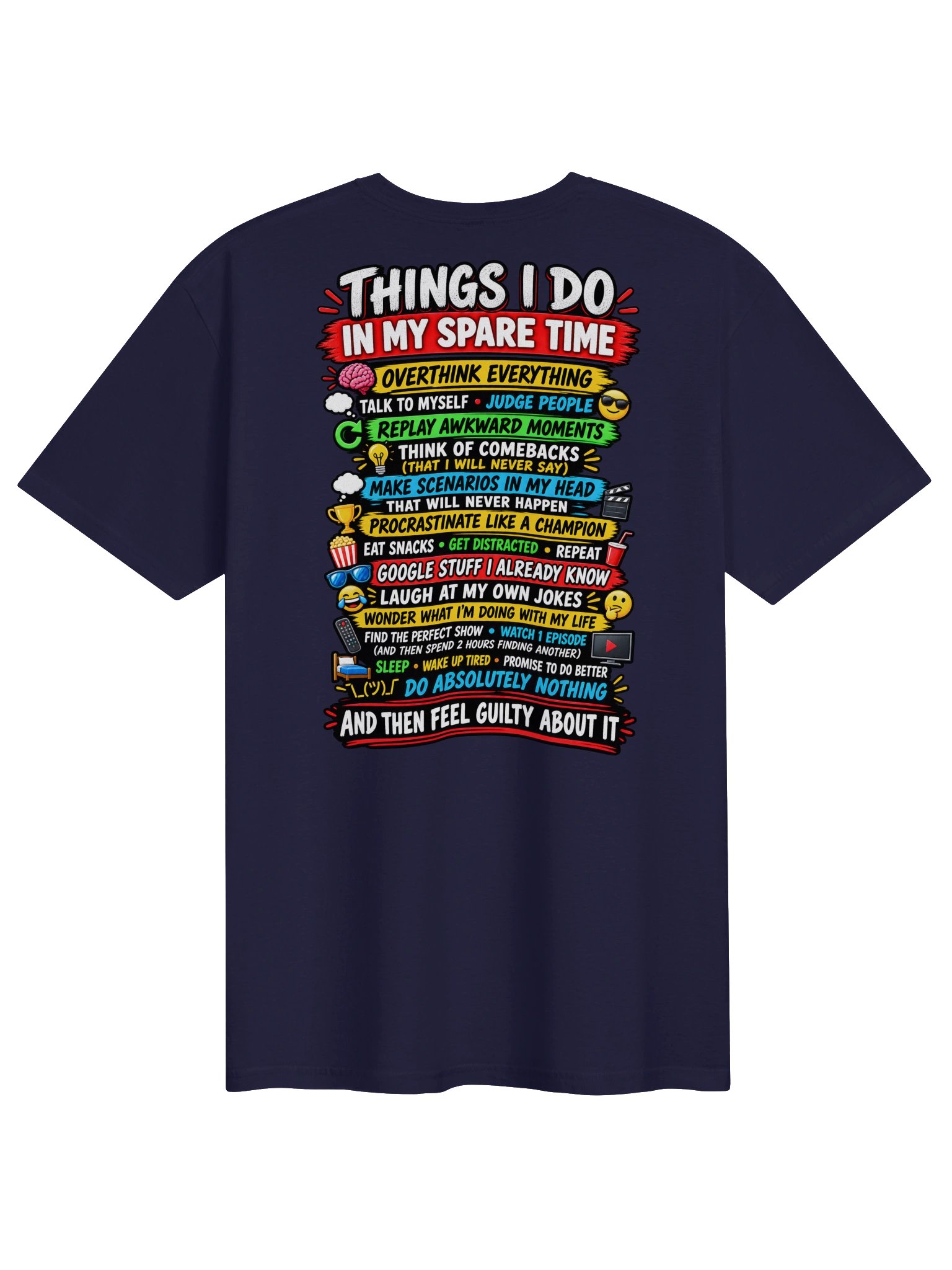 Things I Do in My Spare Time Funny Tee product image (1)