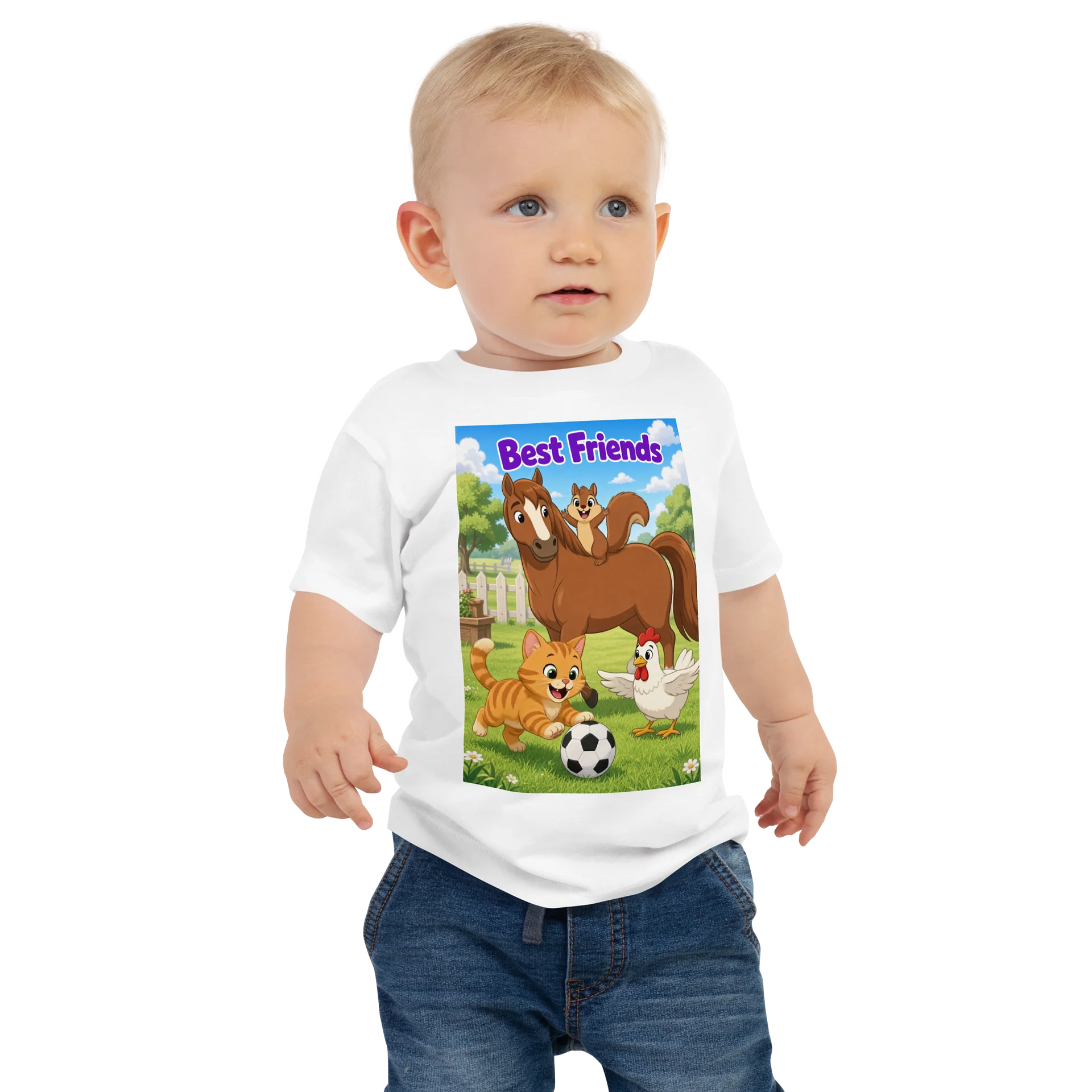 Best Friends Farmyard Friends Baby Tee product image (1)