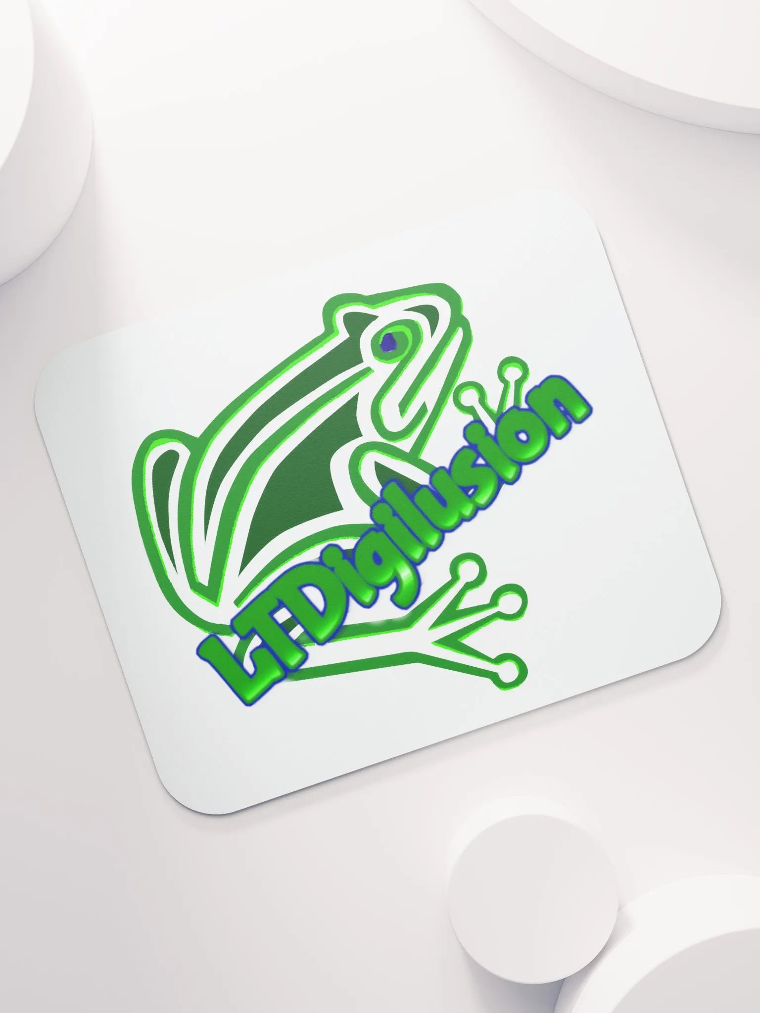 Futuristic Frog Glow Mouse Pad product image (7)