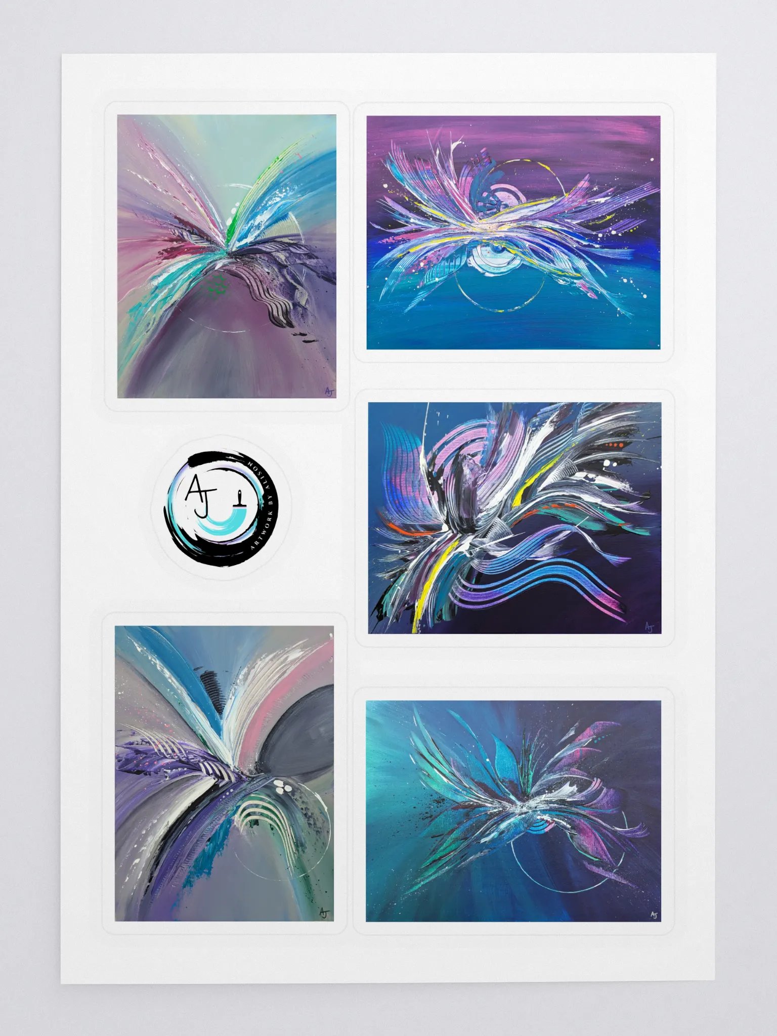 Artwork By Alison Abstract Sticker Collection product image (3)