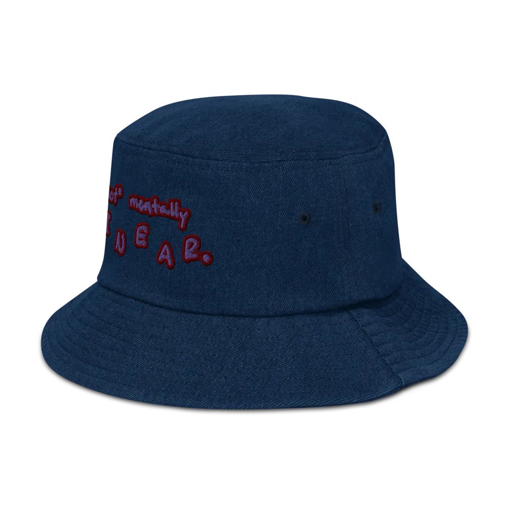 *not* mentally linear (grape) denim bucket hat product image (4)