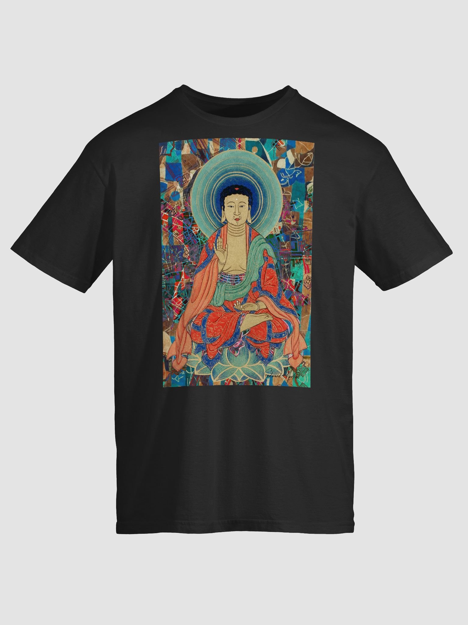 Lotus Serenity: Buddha Unisex Tee product image (2)
