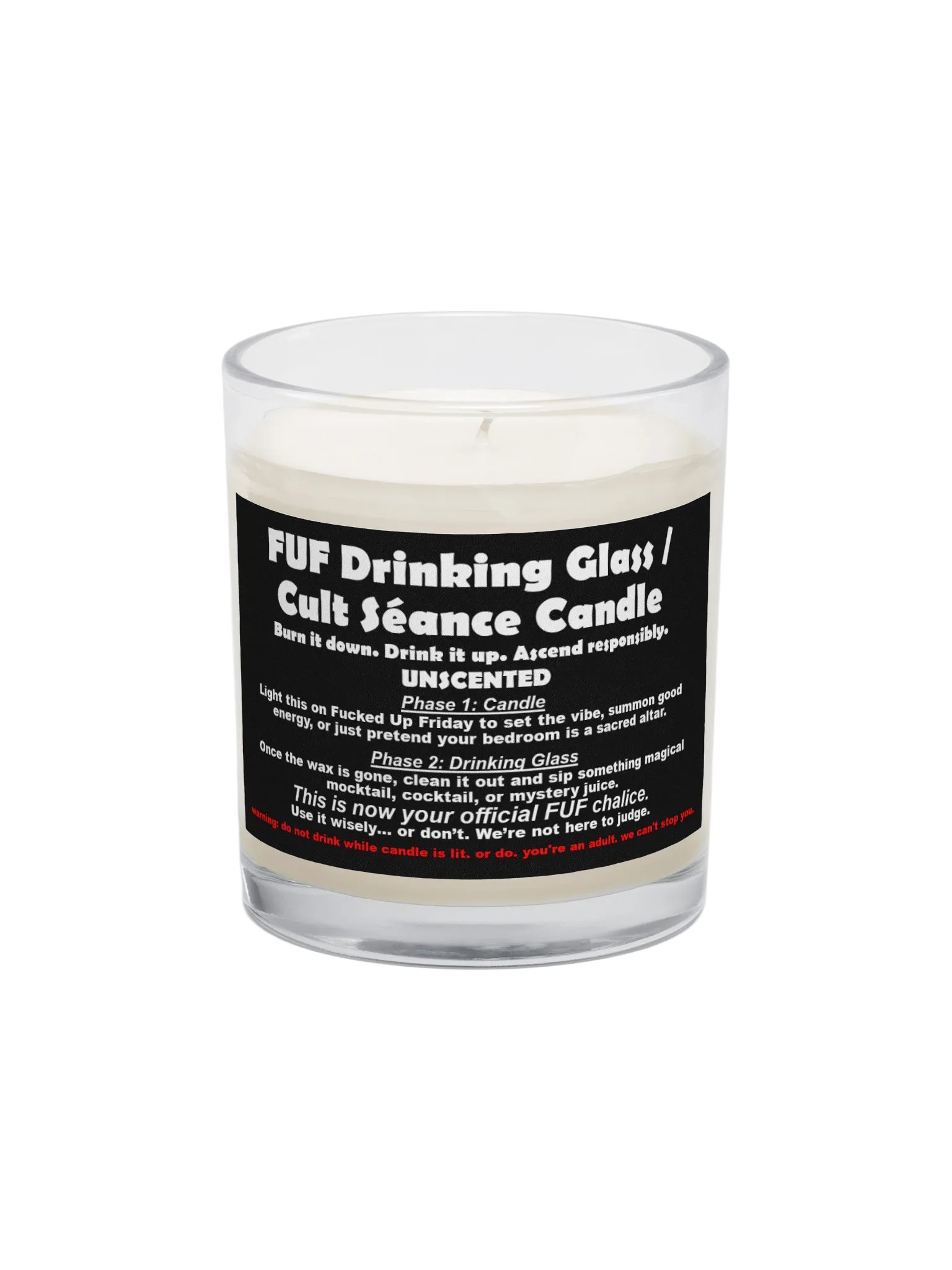 FUF Drinking Glass / Cult Séance Candle product image (1)
