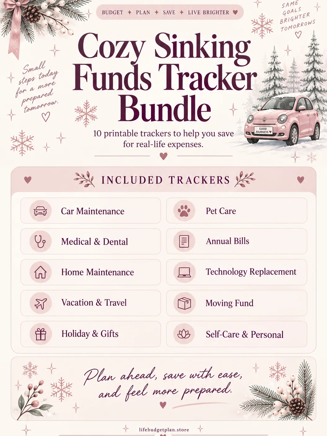 Sinking Funds Tracker Bundle | 10 Printable Savings Trackers| Instant Download product image (1)