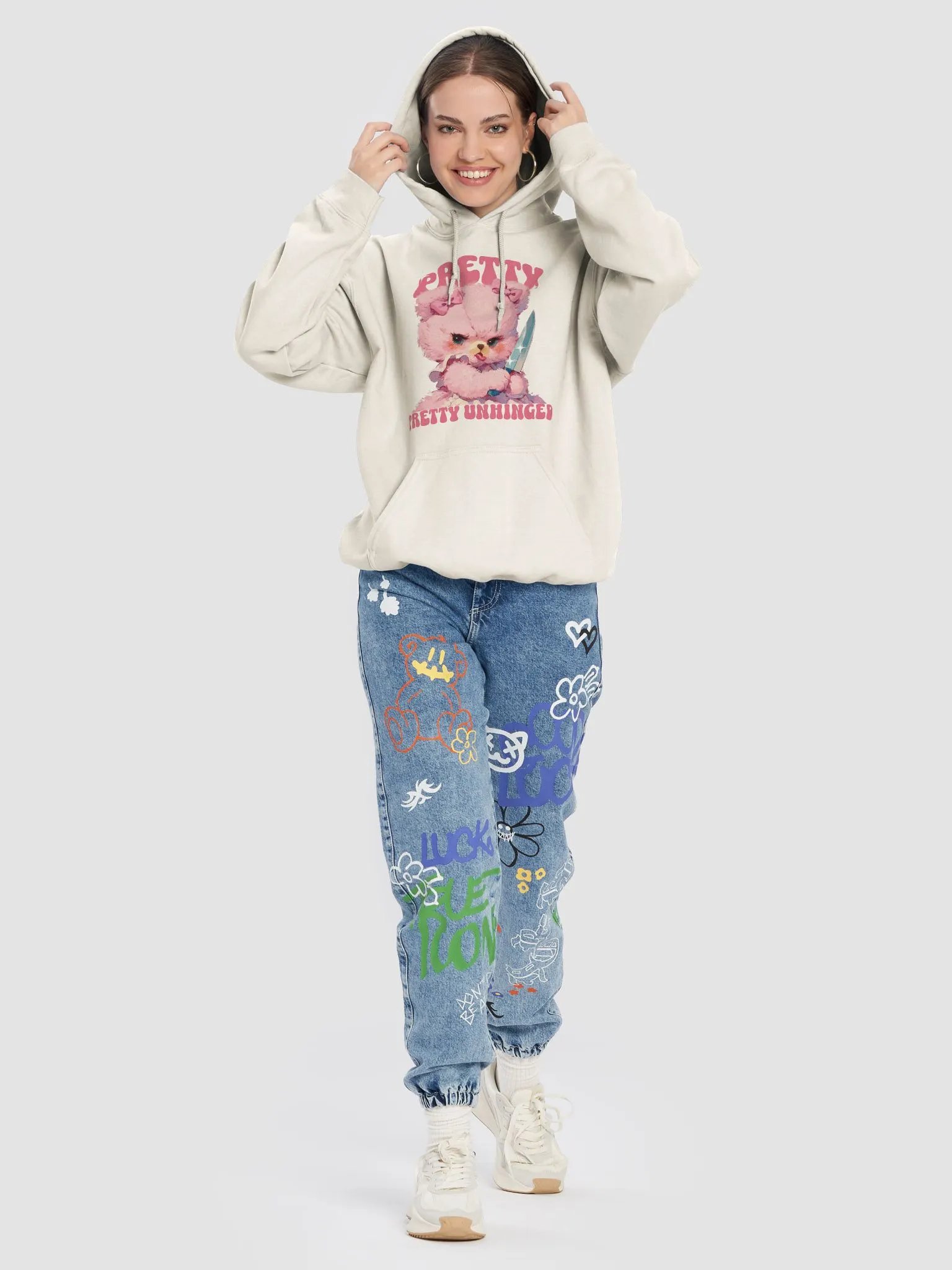 Pretty unhinged Hoodie product image (8)