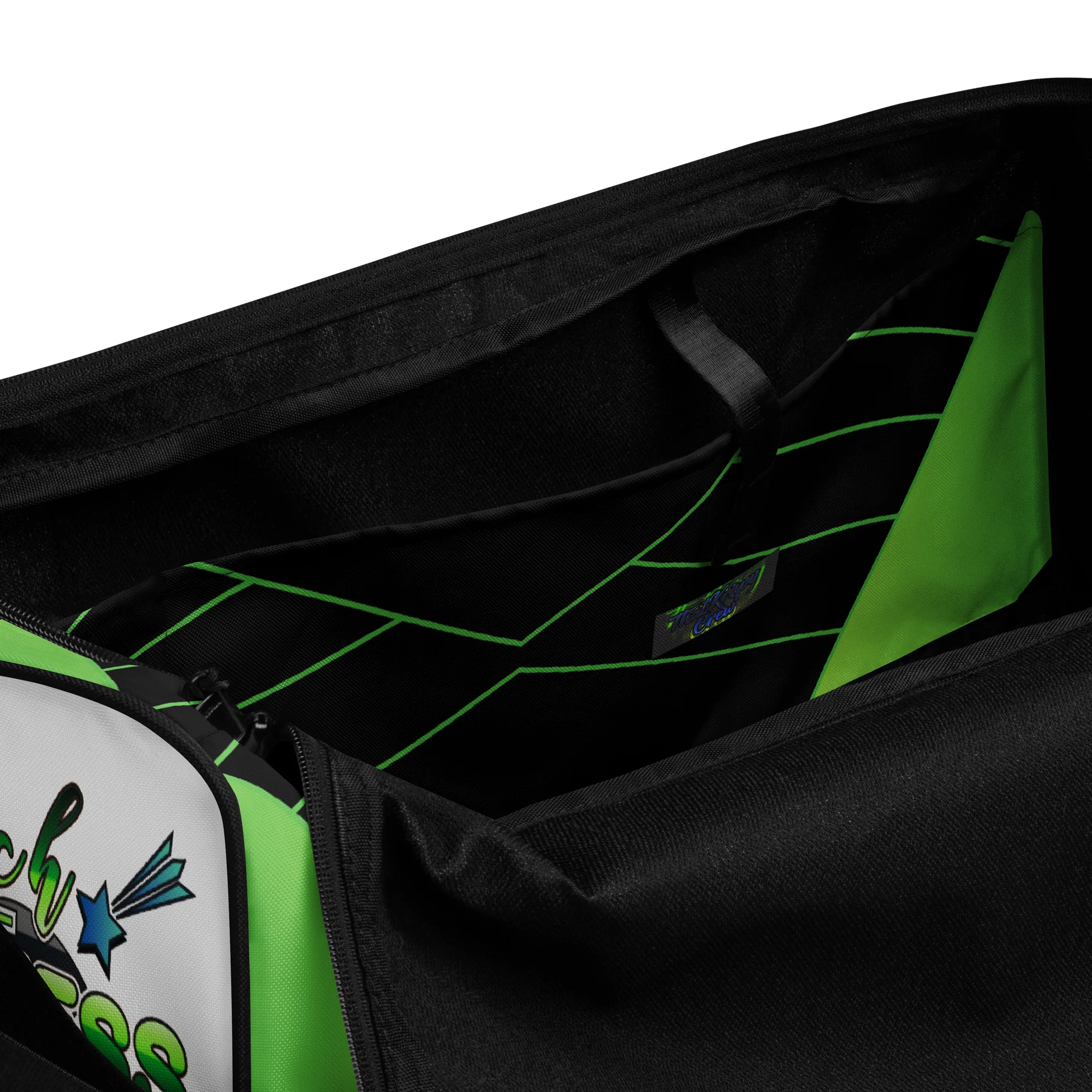 Neon Geometric Vibe Duffle Bag product image (6)