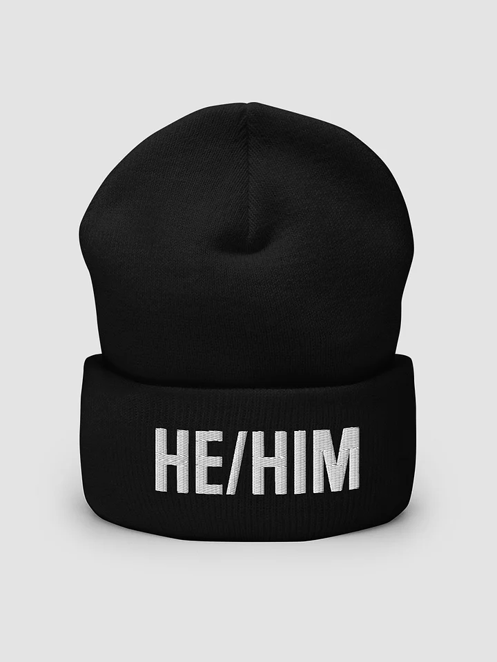 He/Him Pronoun Beanie product image (2)