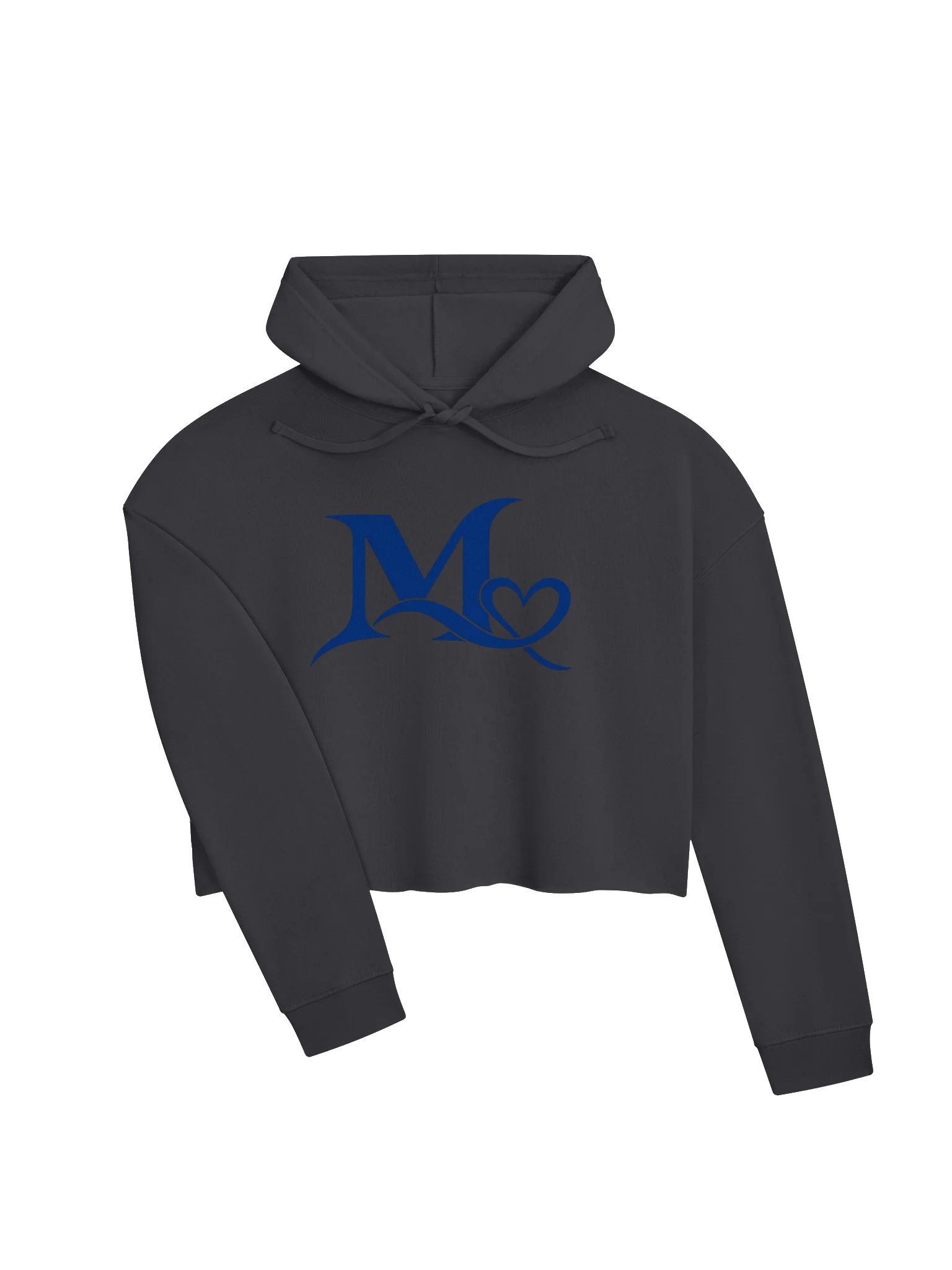 Blue M Heart Crop Hoodie product image (7)