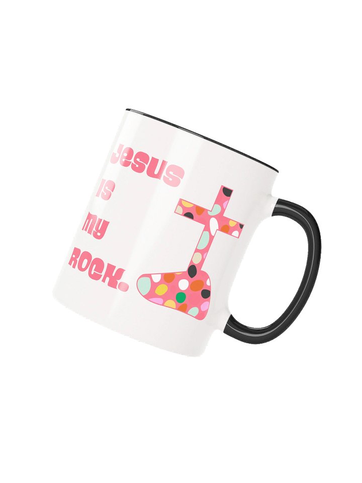 Jesus Is My ROCK — Polka-Dot Cross Mug product image (15)