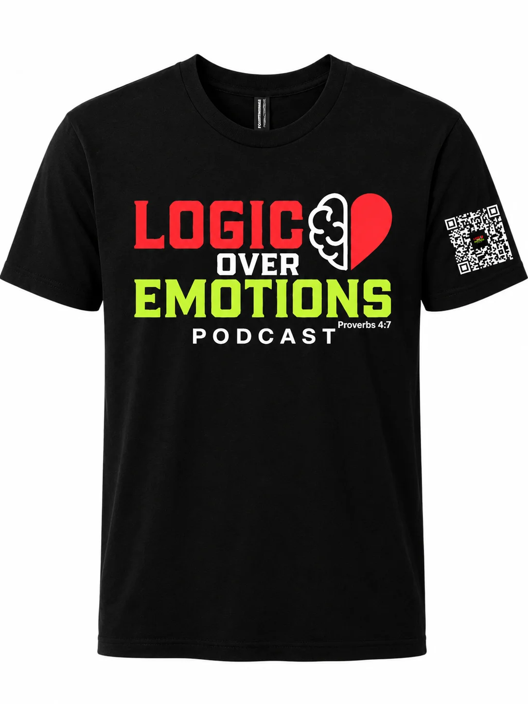 Logic Over Emotions Classic Tee - QR Edition product image (1)