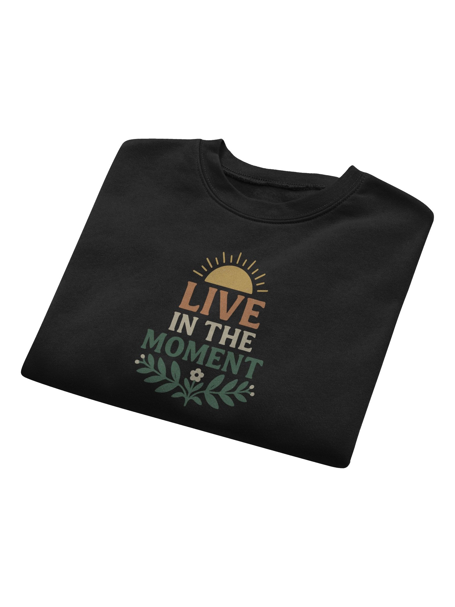 "Live in the Moment" Crop Top Sweatshirt product image (8)