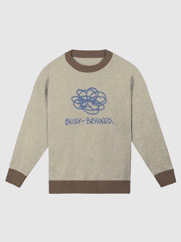 BUSY-BRAINED (teal design) knitwear crewneck product image (4)