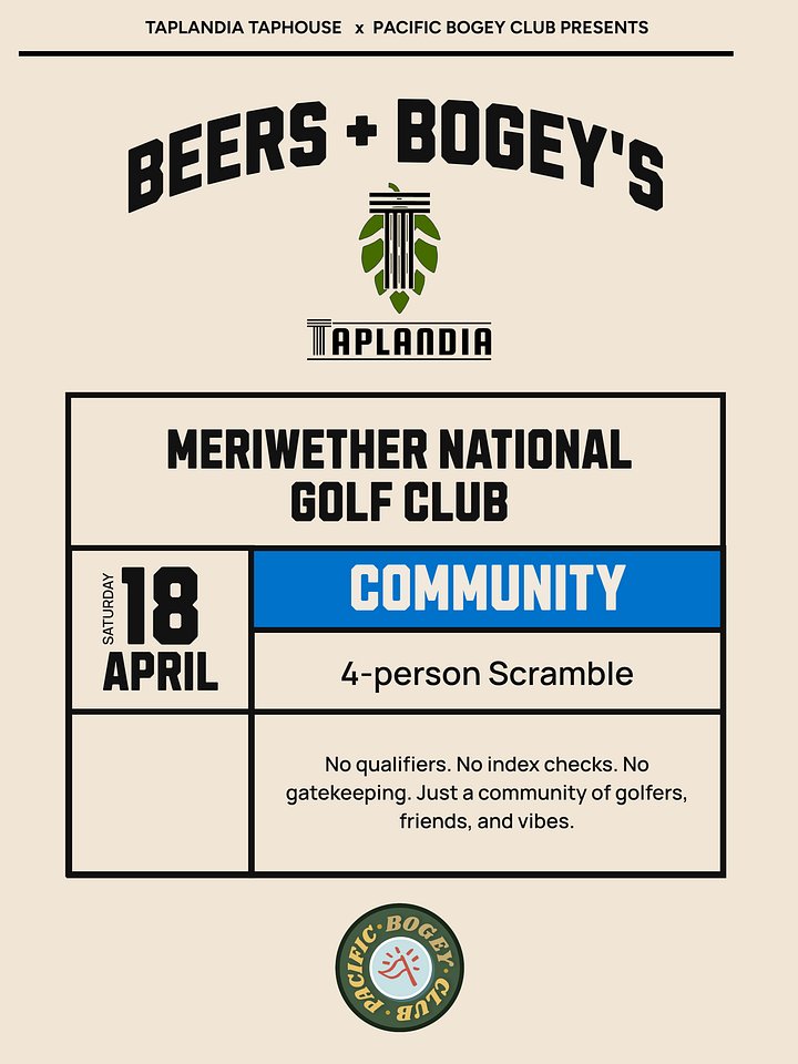 Beers & Bogey's Community Registration Ticket product image (1)