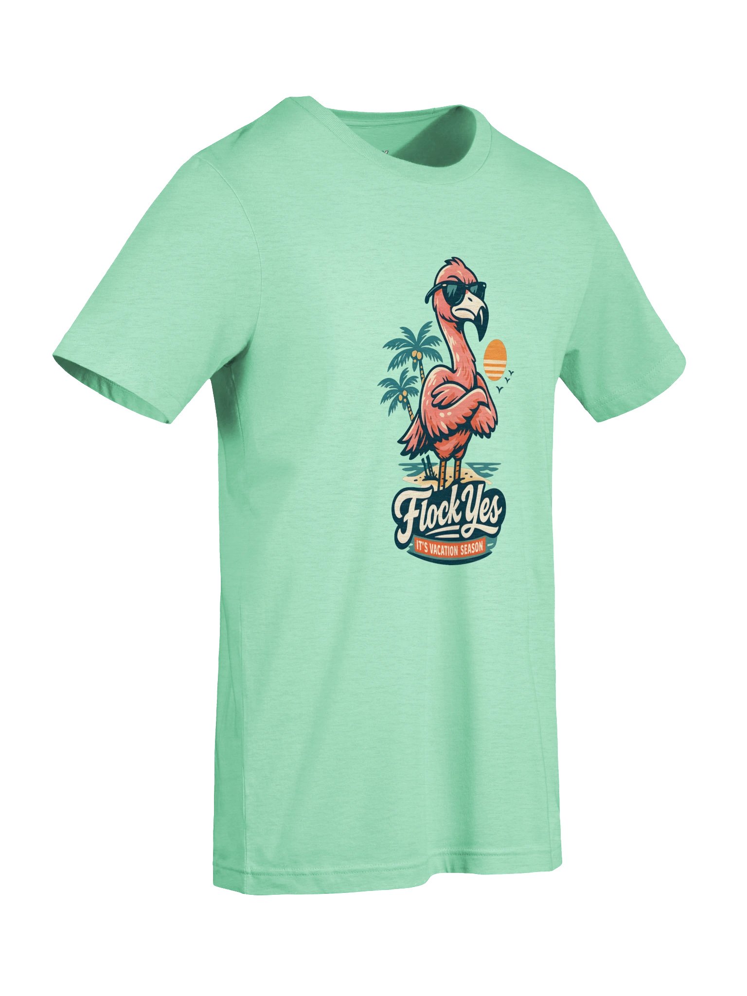 Flock Yes Vacation Flamingo Tee product image (3)