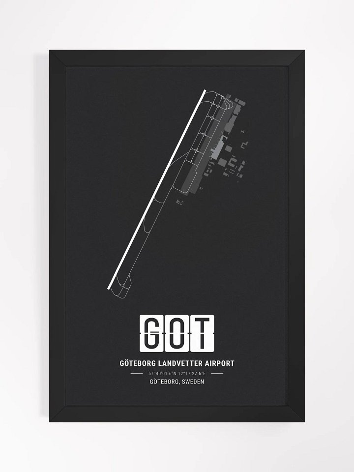 Framed Airport GOT Premium Map On Matt Paper product image (1)