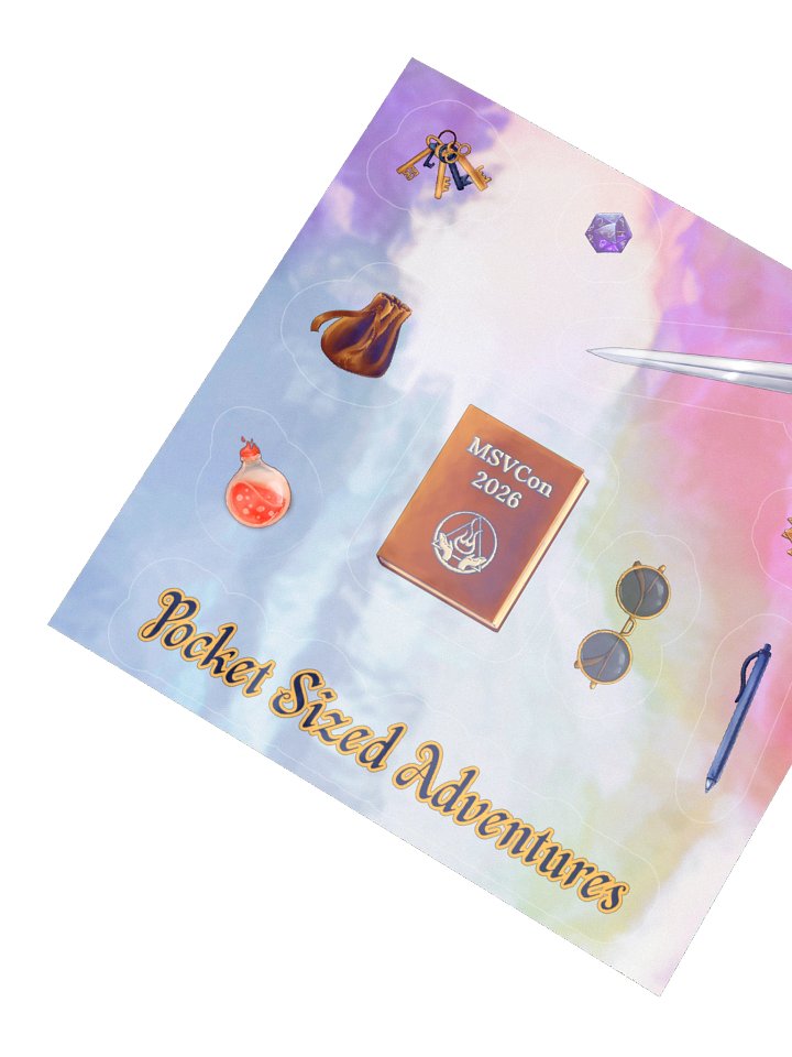MSVCon 2026: Adventure Tools Holographic Sticker Sheet product image (4)