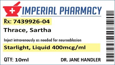 Sartha Thrace Prescription Label Sticker (2x) product image (1)