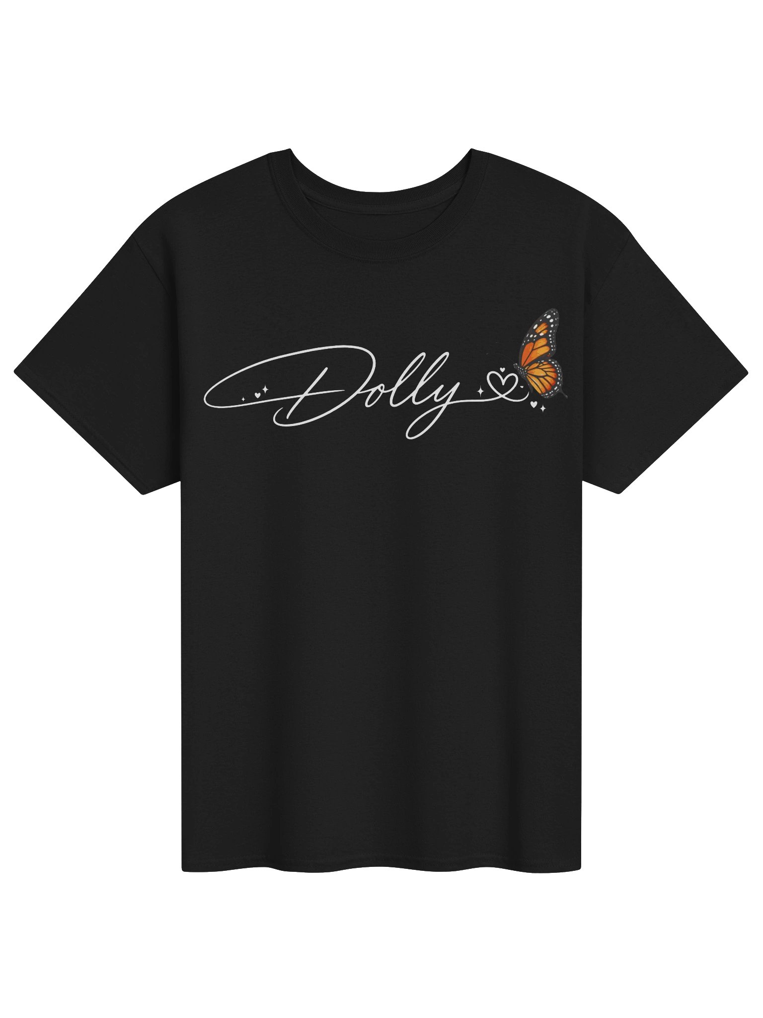 Dolly Signature Encircled by Butterfly T-Shirt | Vintage Signature Tee, 1946 - 2026 Country Music Tribute T-Shirt, Western Country Fan Gift product image (1)