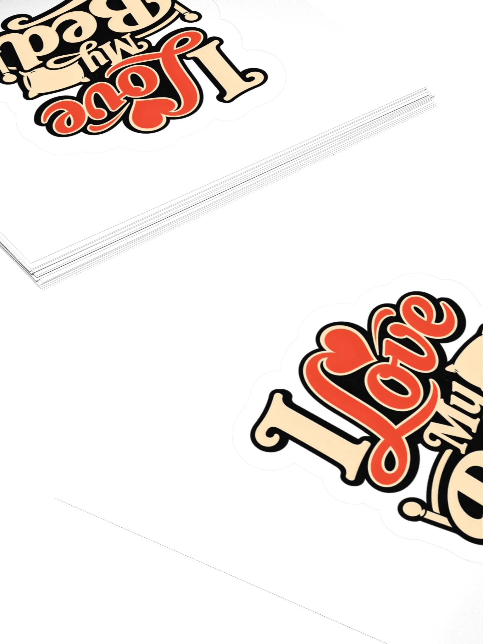 I Love My Bed Sticker product image (4)