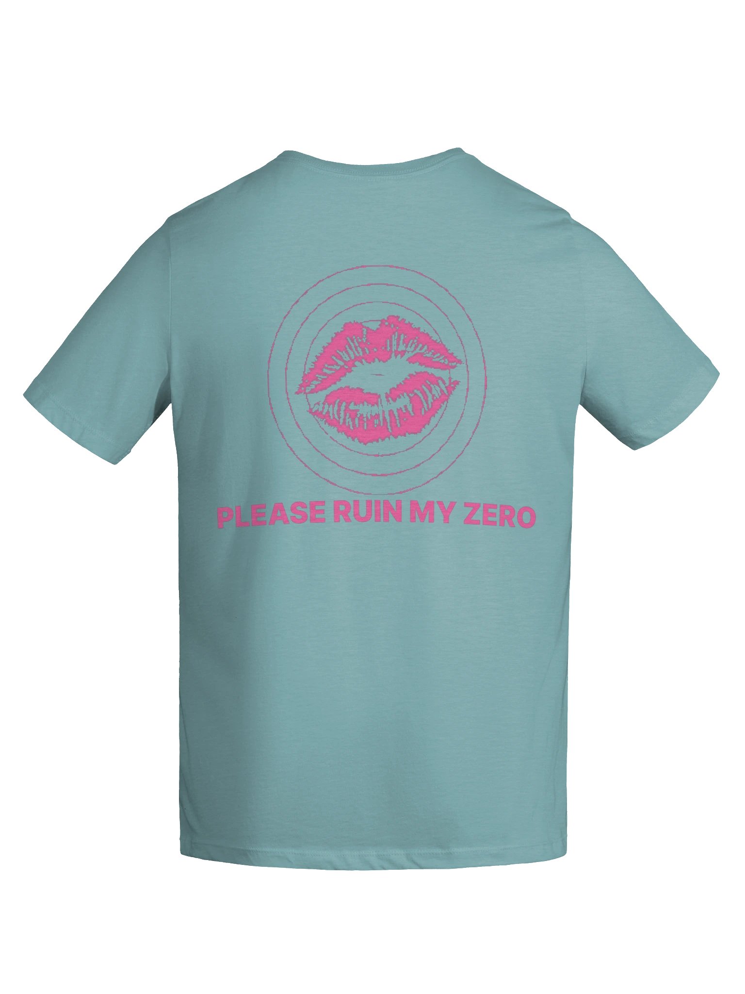 No ShopCo Women's Heather Blue Lagoon Tee - Pink Artwork product image (9)