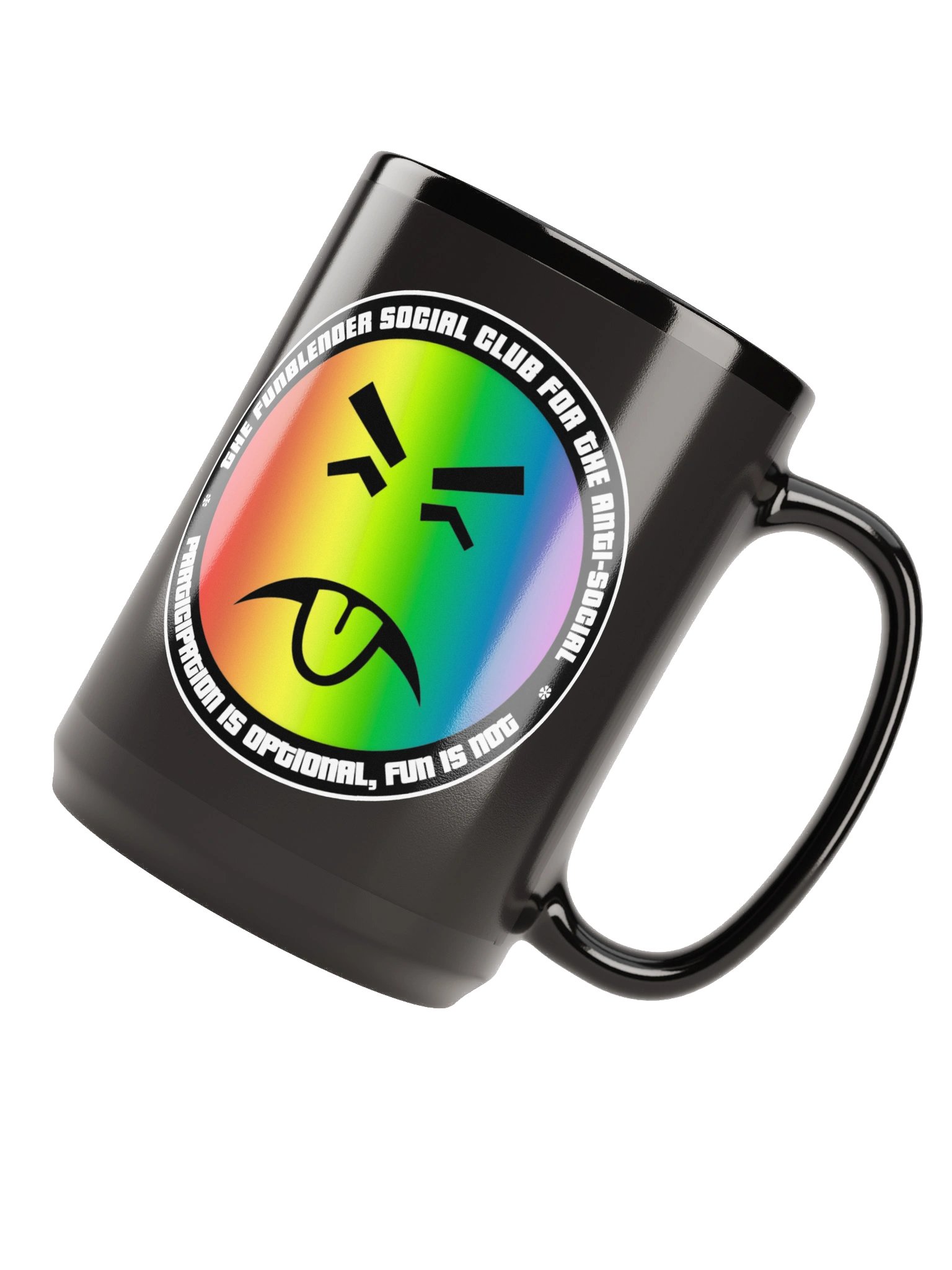 15oz. Black Double Logo Mug product image (4)